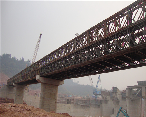 中國華能湘祁水電站39+39+39m(50T)鋼橋案例